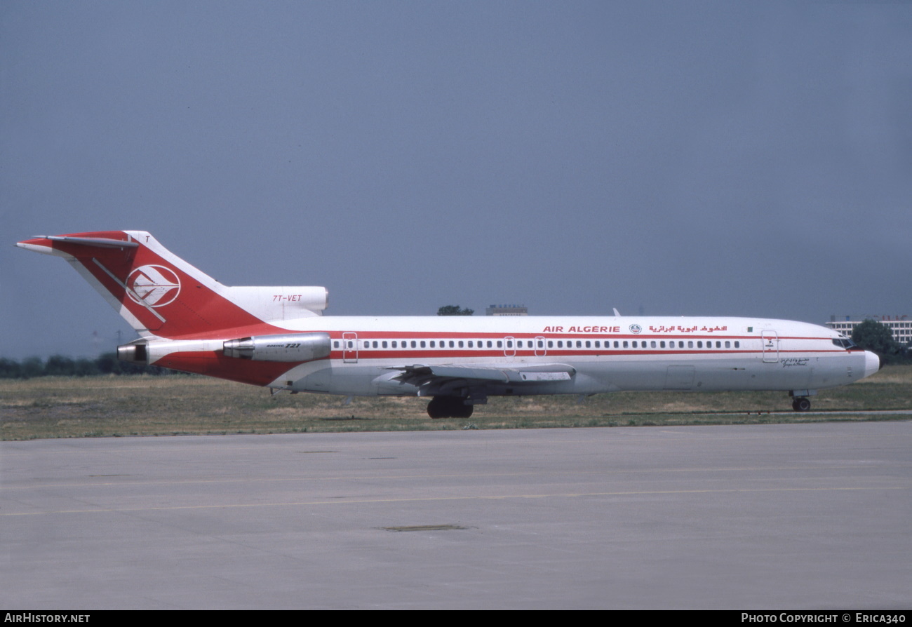 Aircraft Photo of 7T-VET | Boeing 727-2D6/Adv | Air Algérie | AirHistory.net #595599