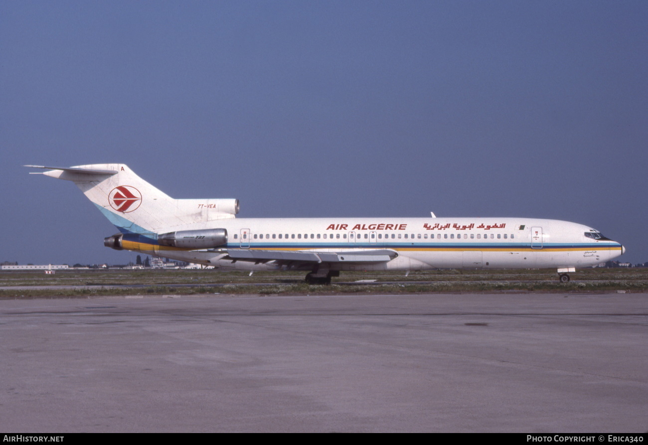 Aircraft Photo of 7T-VEA | Boeing 727-2D6 | Air Algérie | AirHistory.net #595602