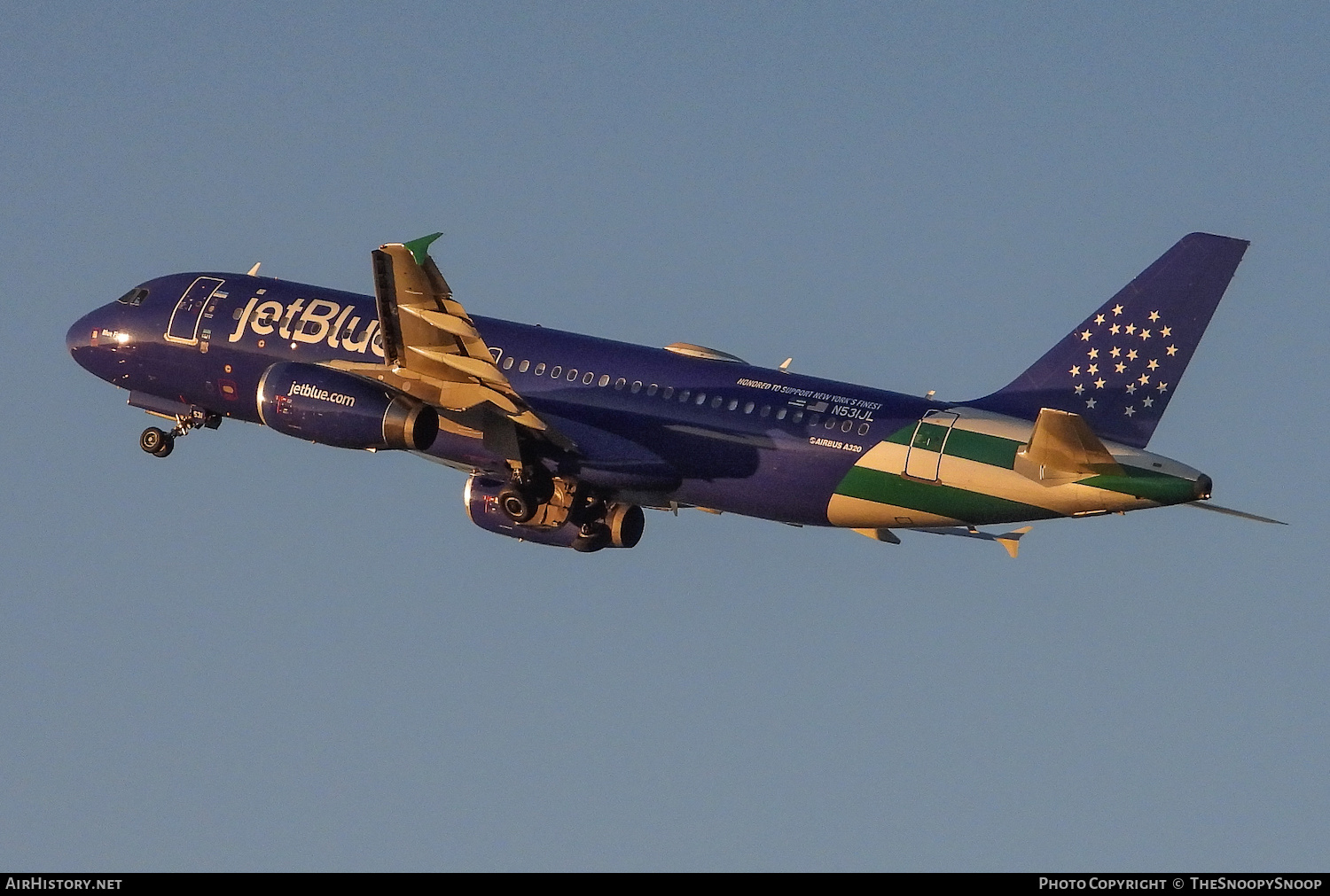 Aircraft Photo of N531JL | Airbus A320-232 | JetBlue Airways | AirHistory.net #595623