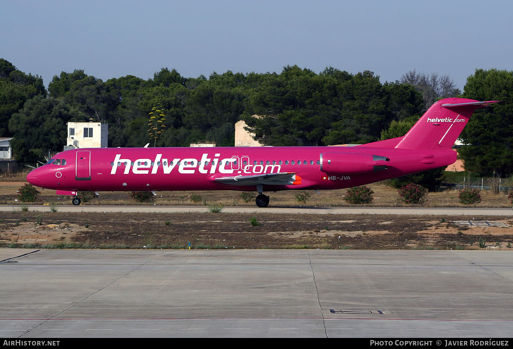 Aircraft Photo of HB-JVA | Fokker 100 (F28-0100) | Helvetic Airways | AirHistory.net #595635