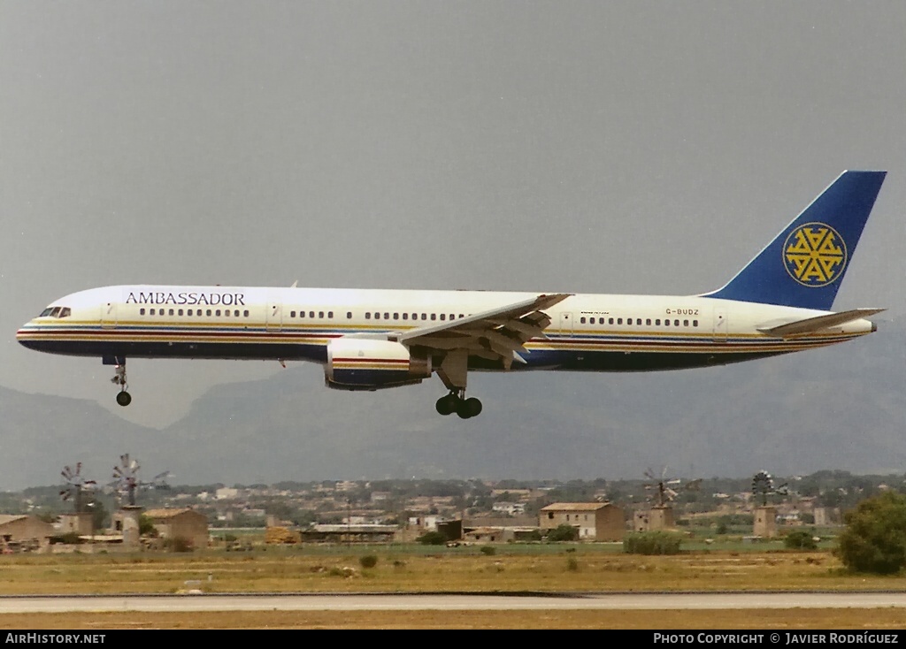 Aircraft Photo of G-BUDZ | Boeing 757-236 | Ambassador Airways | AirHistory.net #595640
