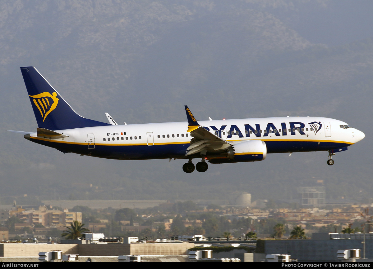 Aircraft Photo of EI-IHN | Boeing 737-8200 Max 200 | Ryanair | AirHistory.net #595645