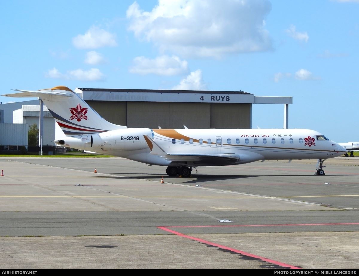 Aircraft Photo of B-3246 | Bombardier Global 6000 (BD-700-1A10) | Zyb Lily Jet | AirHistory.net #595658