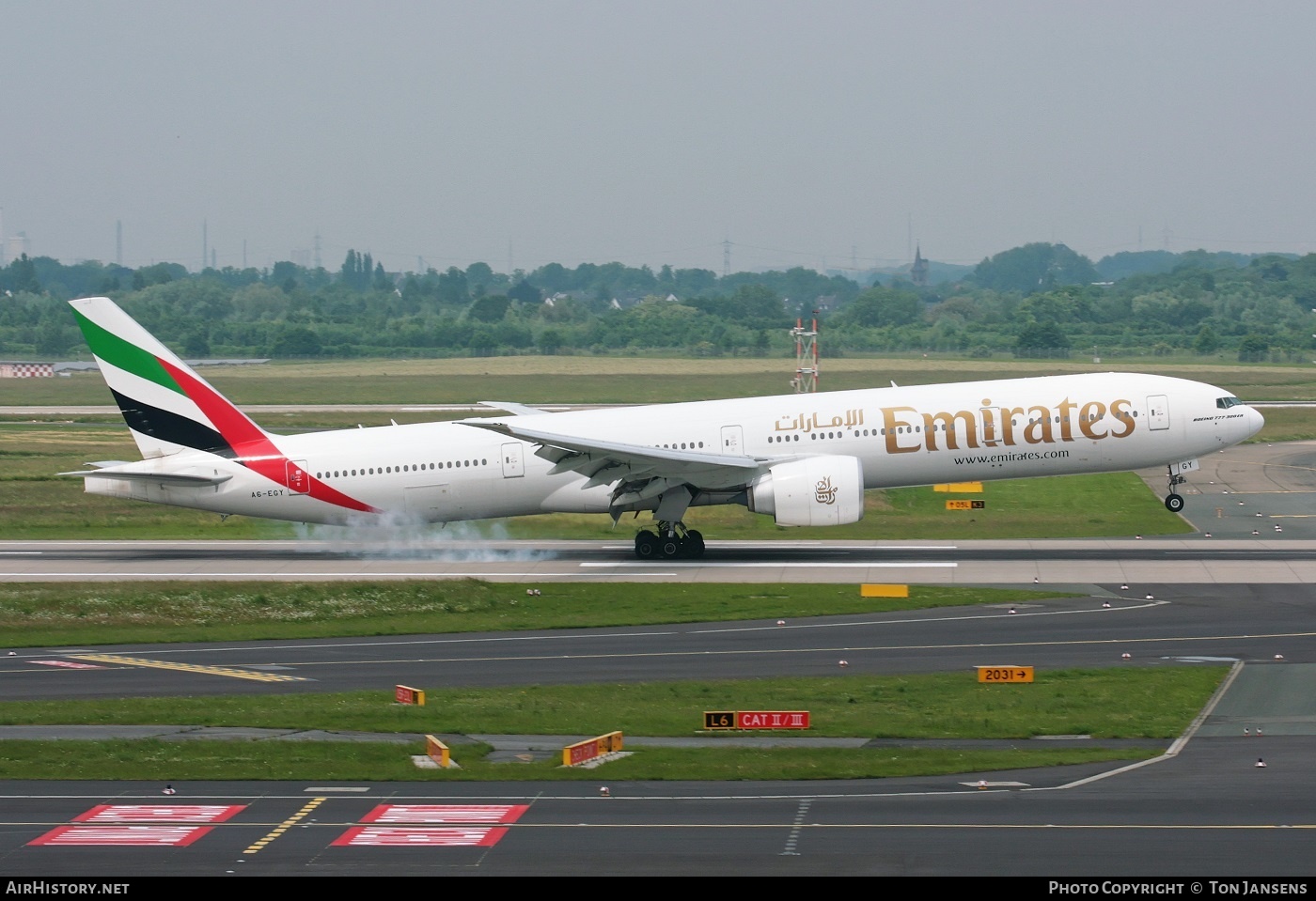 Aircraft Photo of A6-EGY | Boeing 777-31H/ER | Emirates | AirHistory.net #595660