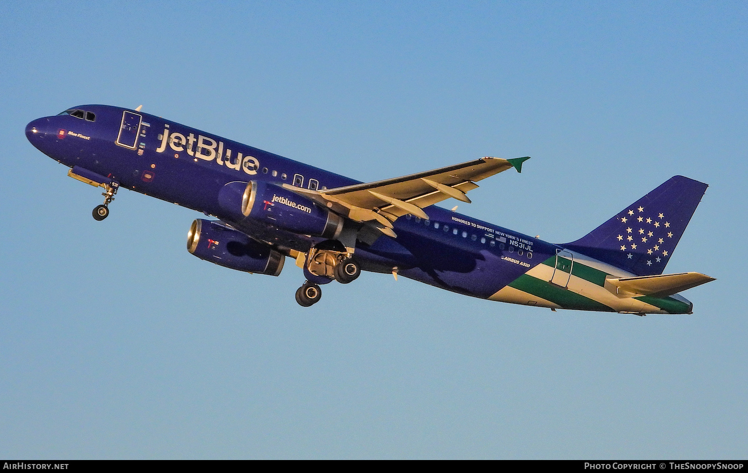 Aircraft Photo of N531JL | Airbus A320-232 | JetBlue Airways | AirHistory.net #595689