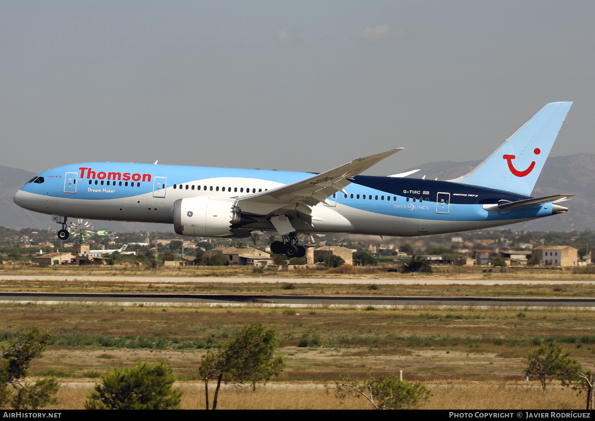 Aircraft Photo of G-TUIC | Boeing 787-8 Dreamliner | Thomson Airways | AirHistory.net #595690