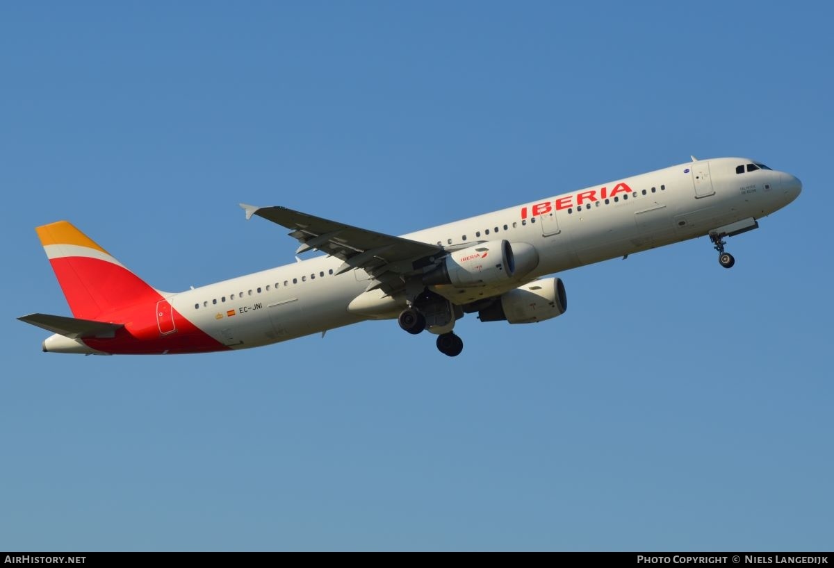Aircraft Photo of EC-JNI | Airbus A321-211 | Iberia | AirHistory.net #595702