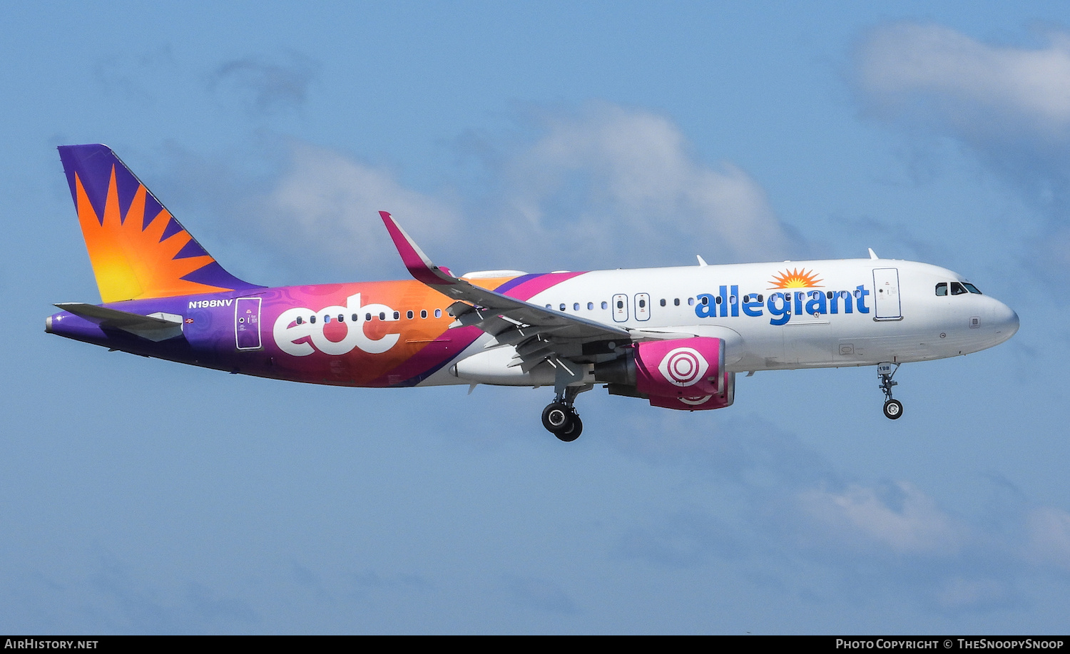 Aircraft Photo of N198NV | Airbus A320-214 | Allegiant Air | AirHistory.net #595703