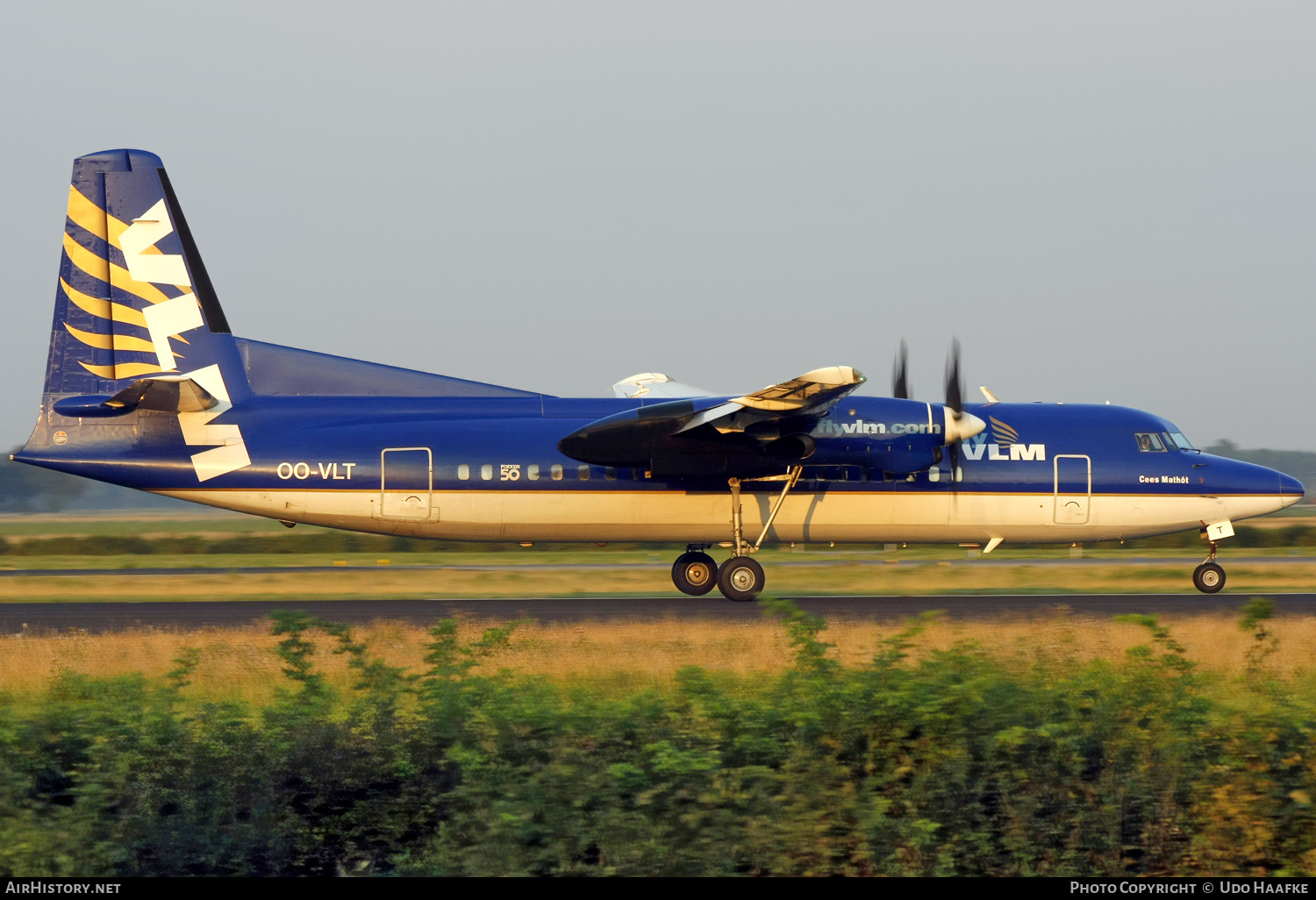 Aircraft Photo of OO-VLT | Fokker 50 | VLM Airlines | AirHistory.net #595786