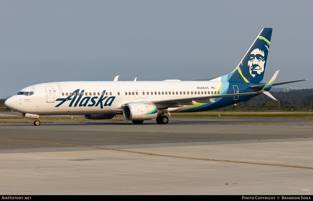 Aircraft Photo of N569AS | Boeing 737-890 | Alaska Airlines | AirHistory.net #595805