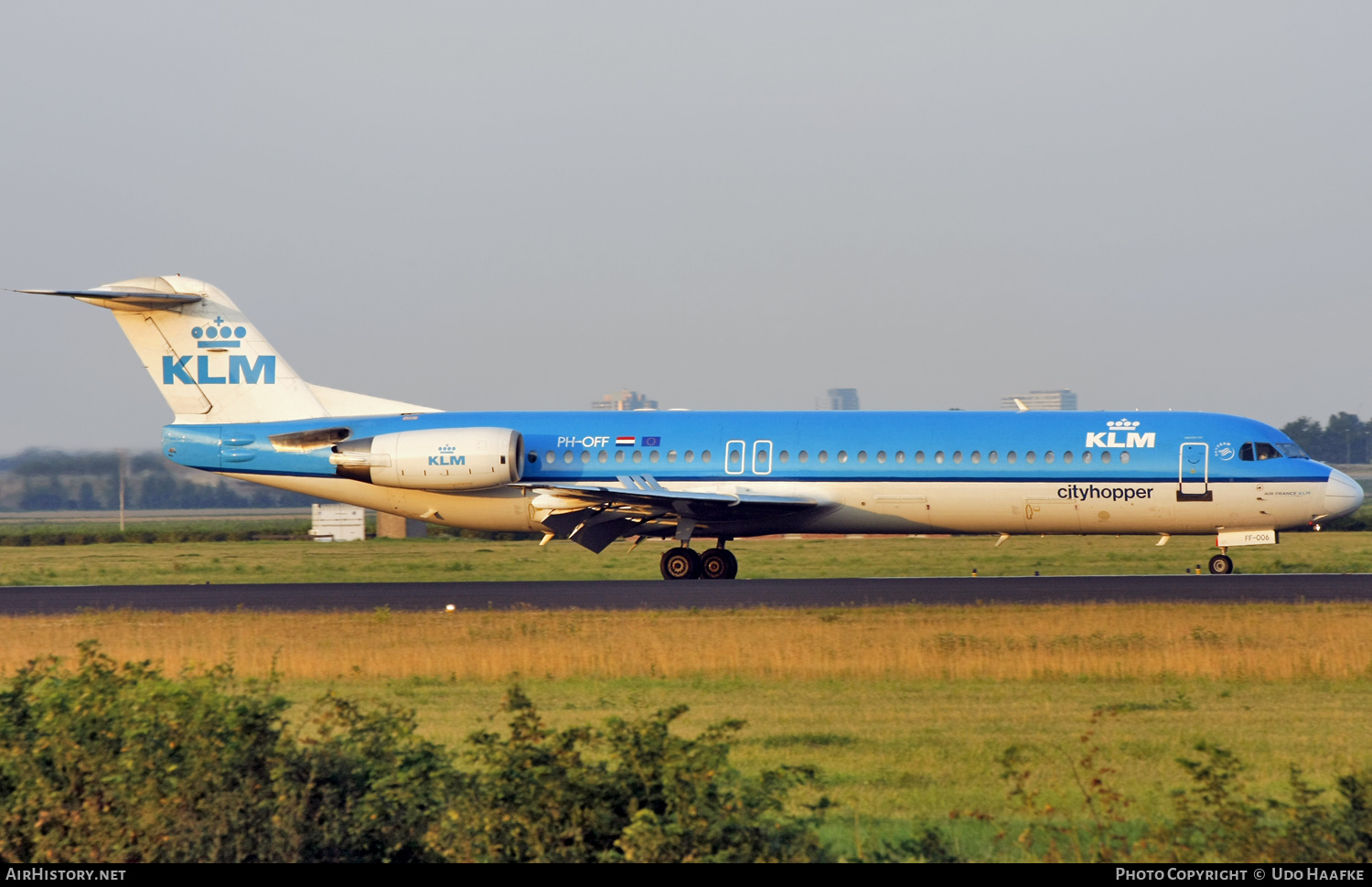 Aircraft Photo of PH-OFF | Fokker 100 (F28-0100) | KLM Cityhopper | AirHistory.net #595830