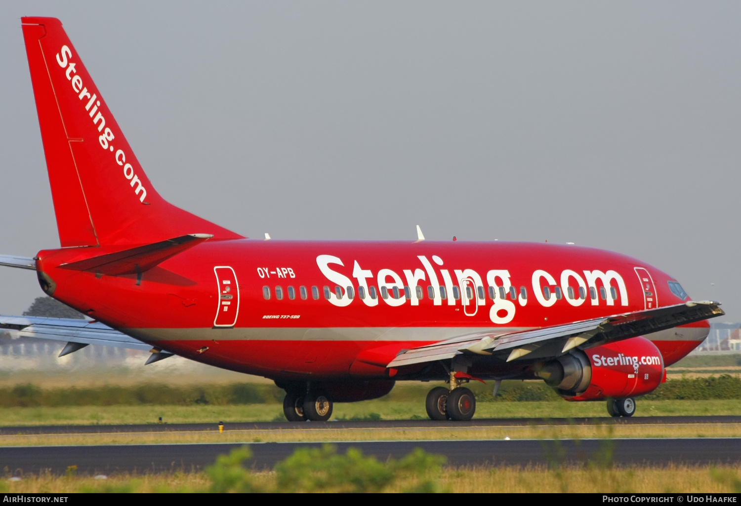 Aircraft Photo of OY-APB | Boeing 737-5L9 | Sterling Airlines | AirHistory.net #595837