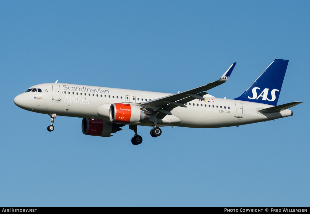 Aircraft Photo of LN-RGO | Airbus A320-251N | Scandinavian Airlines - SAS | AirHistory.net #595850