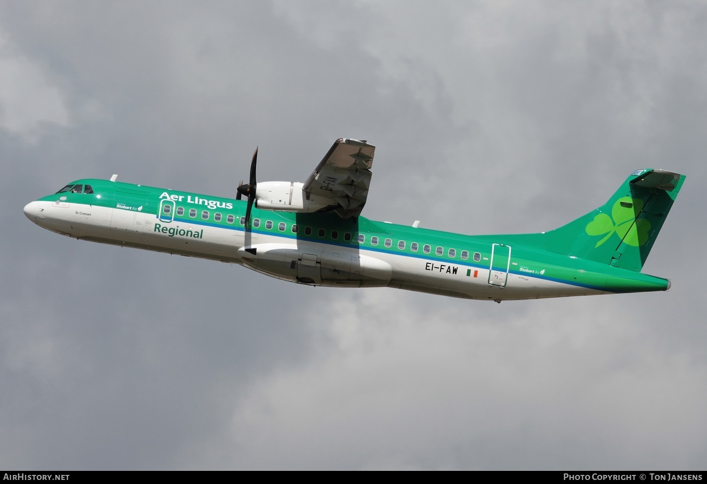Aircraft Photo of EI-FAW | ATR ATR-72-600 (ATR-72-212A) | Aer Lingus Regional | AirHistory.net #595918