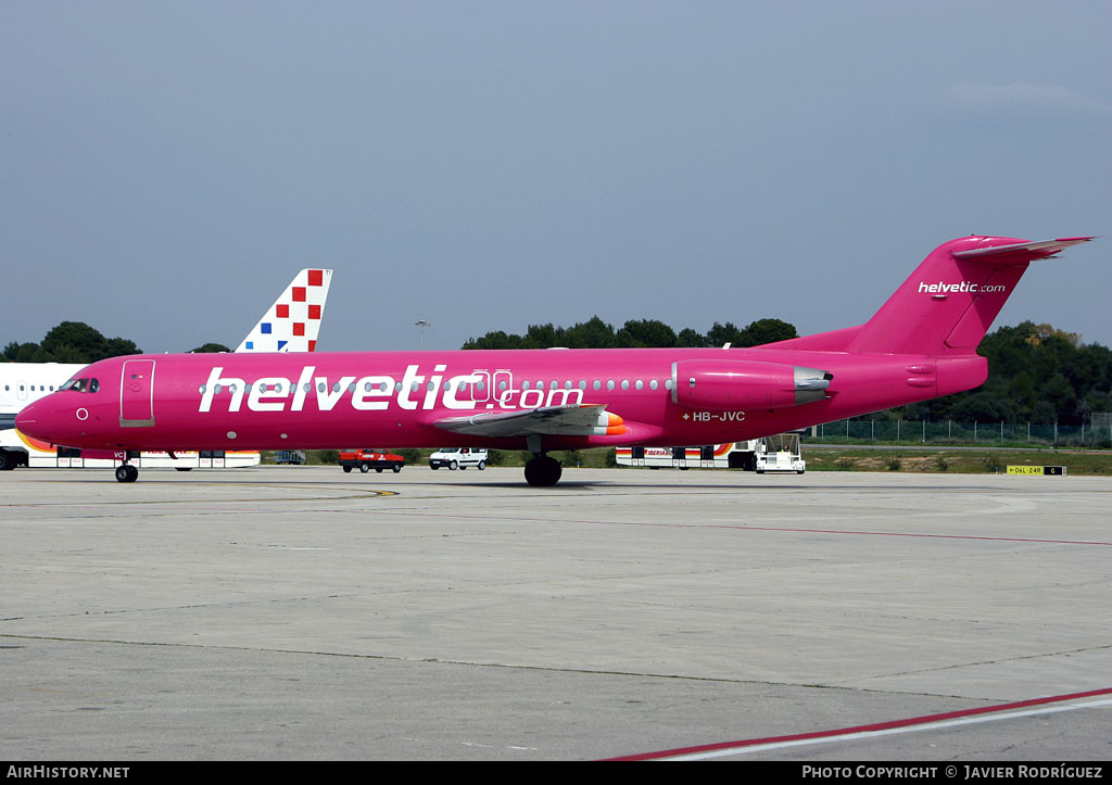 Aircraft Photo of HB-JVC | Fokker 100 (F28-0100) | Helvetic Airways | AirHistory.net #595928