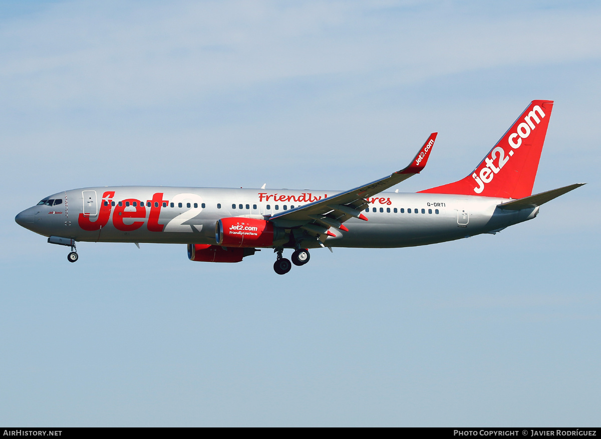 Aircraft Photo of G-DRTI | Boeing 737-8FH | Jet2 | AirHistory.net #595933