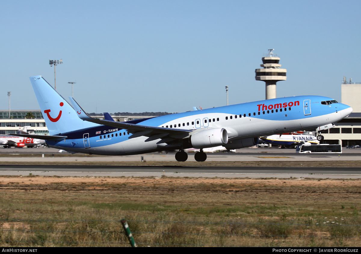 Aircraft Photo of G-TAWR | Boeing 737-8K5 | Thomson Airways | AirHistory.net #595950