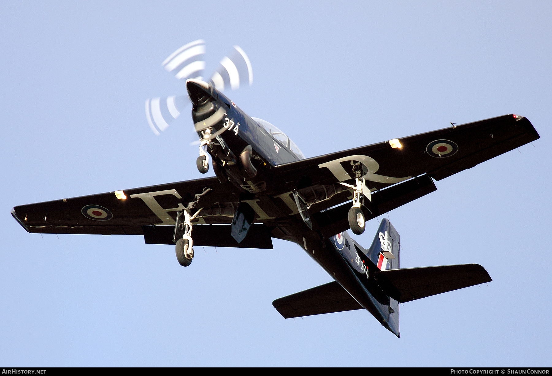 Aircraft Photo of ZF374 | Short S-312 Tucano T1 | UK - Air Force | AirHistory.net #596046