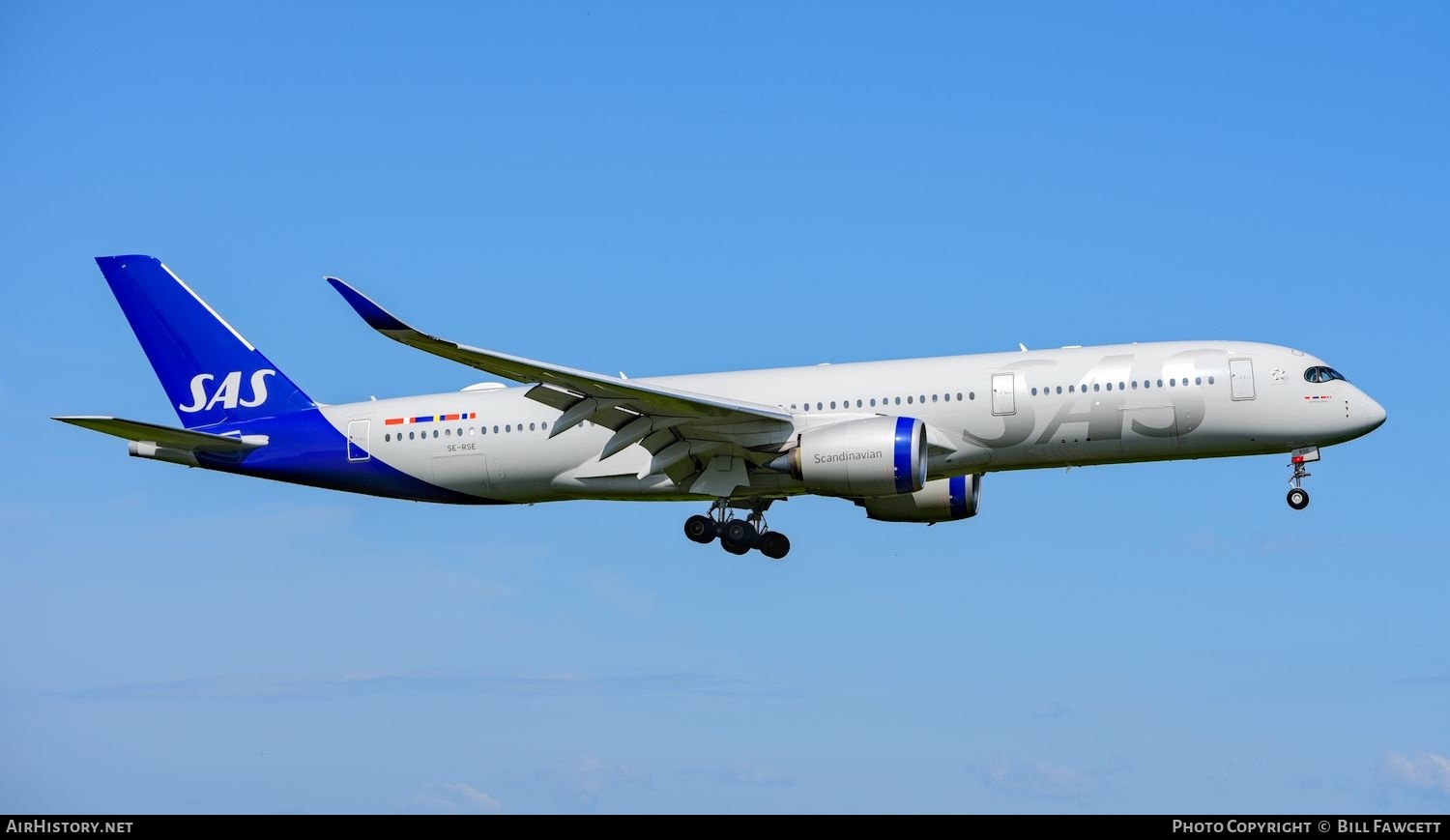 Aircraft Photo of SE-RSE | Airbus A350-941 | Scandinavian Airlines - SAS | AirHistory.net #596048