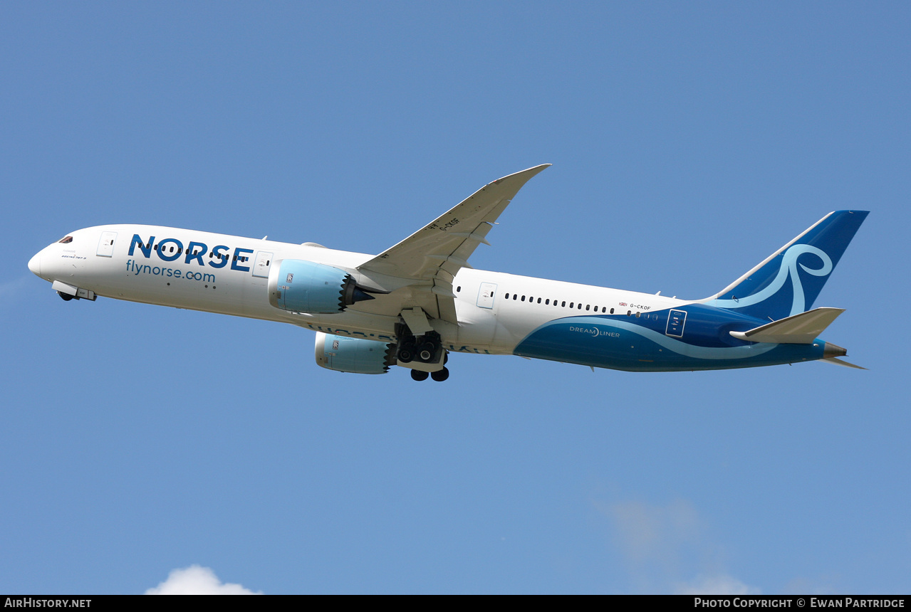 Aircraft Photo of G-CKOF | Boeing 787-9 Dreamliner | Norse Atlantic Airways | AirHistory.net #596091