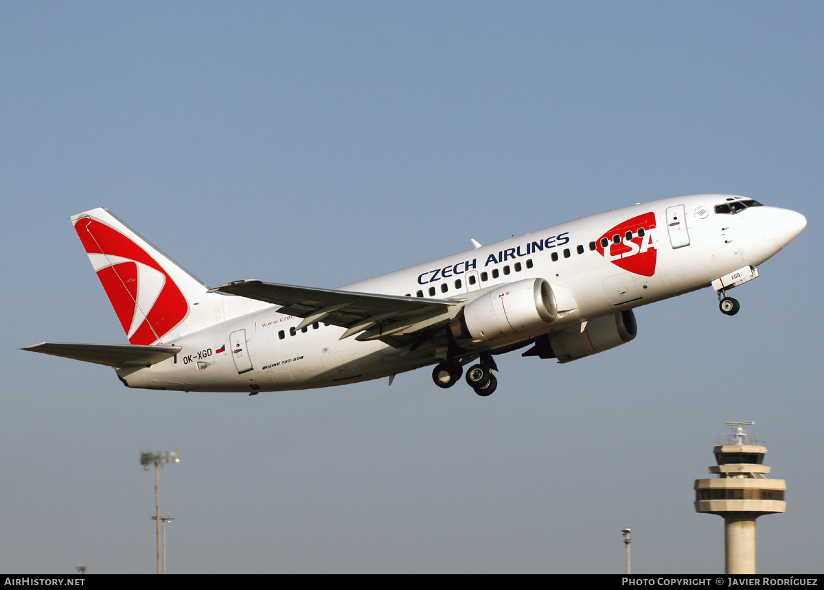 Aircraft Photo of OK-XGD | Boeing 737-55S | ČSA - Czech Airlines | AirHistory.net #596130