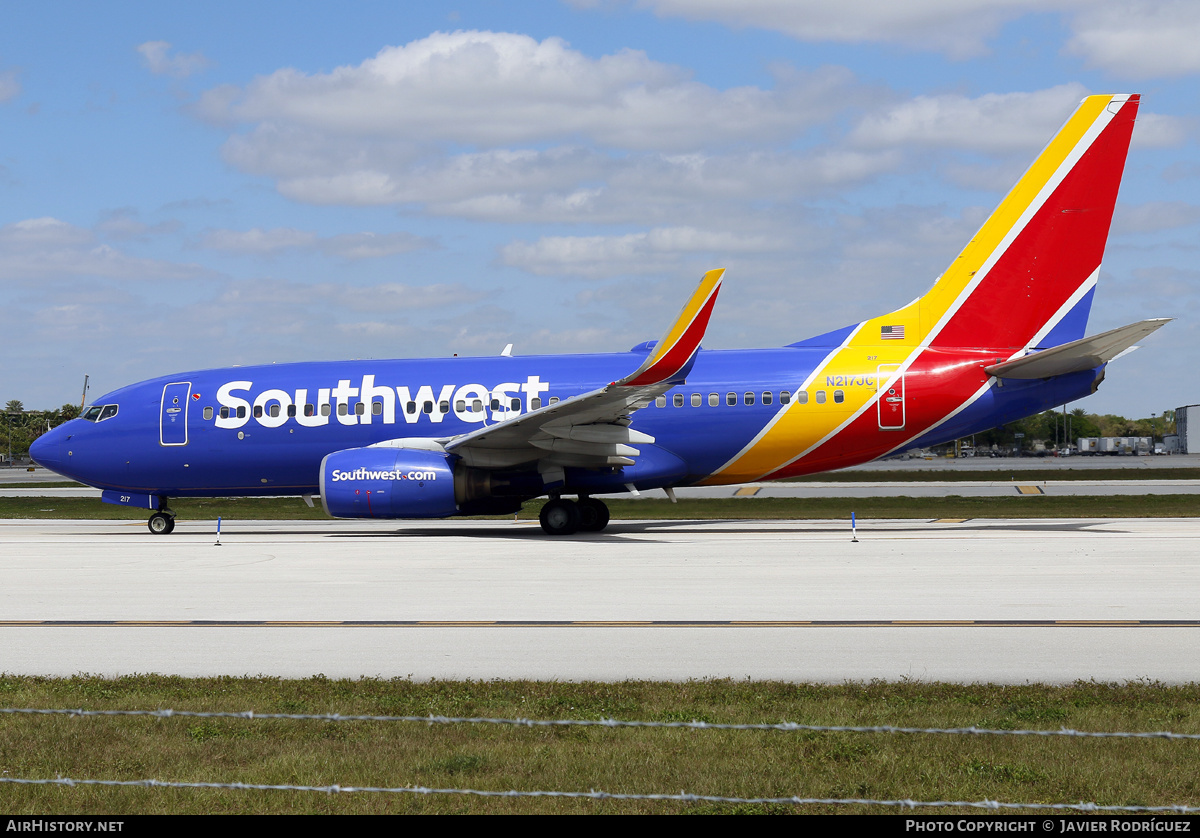 Aircraft Photo of N217JC | Boeing 737-7H4 | Southwest Airlines | AirHistory.net #596132