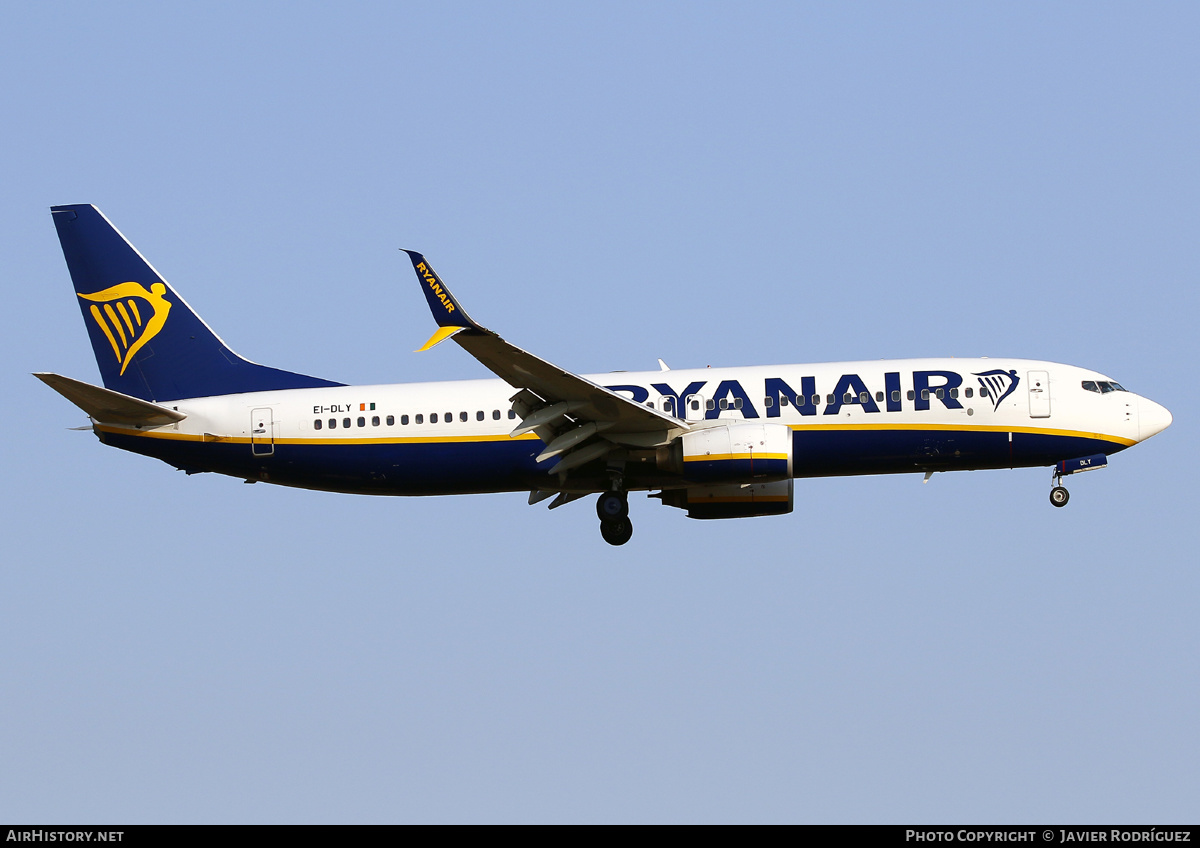 Aircraft Photo of EI-DLY | Boeing 737-8AS | Ryanair | AirHistory.net #596135