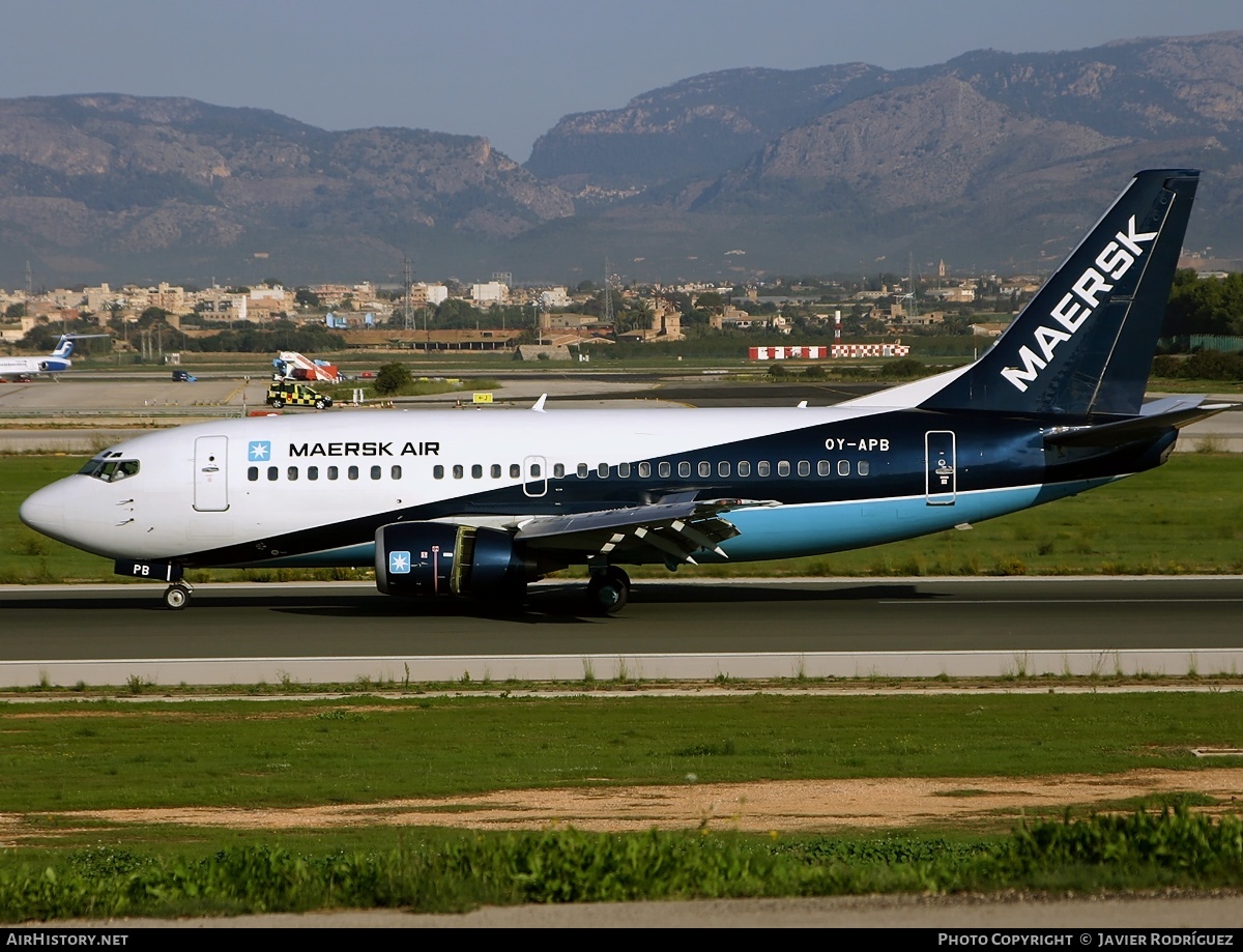 Aircraft Photo of OY-APB | Boeing 737-5L9 | Maersk Air | AirHistory.net #596144