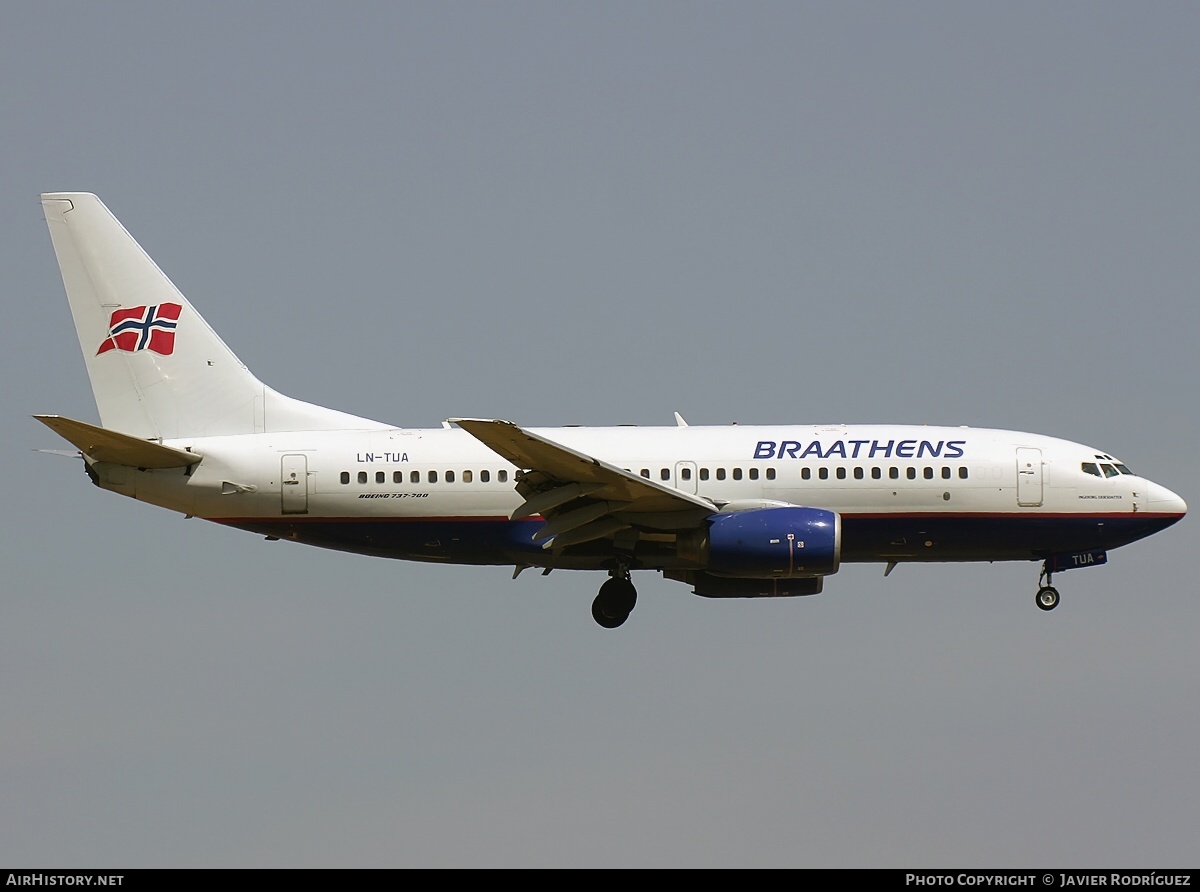 Aircraft Photo of LN-TUA | Boeing 737-705 | Braathens | AirHistory.net #596152