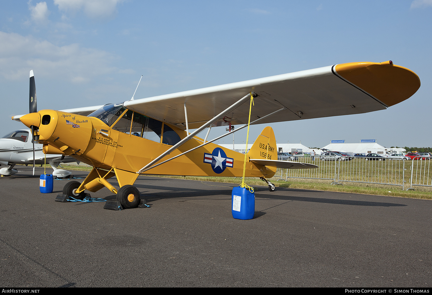 Aircraft Photo of G-BKVM / 115684 | Piper L-21A Super Cub | USA - Army | AirHistory.net #596160