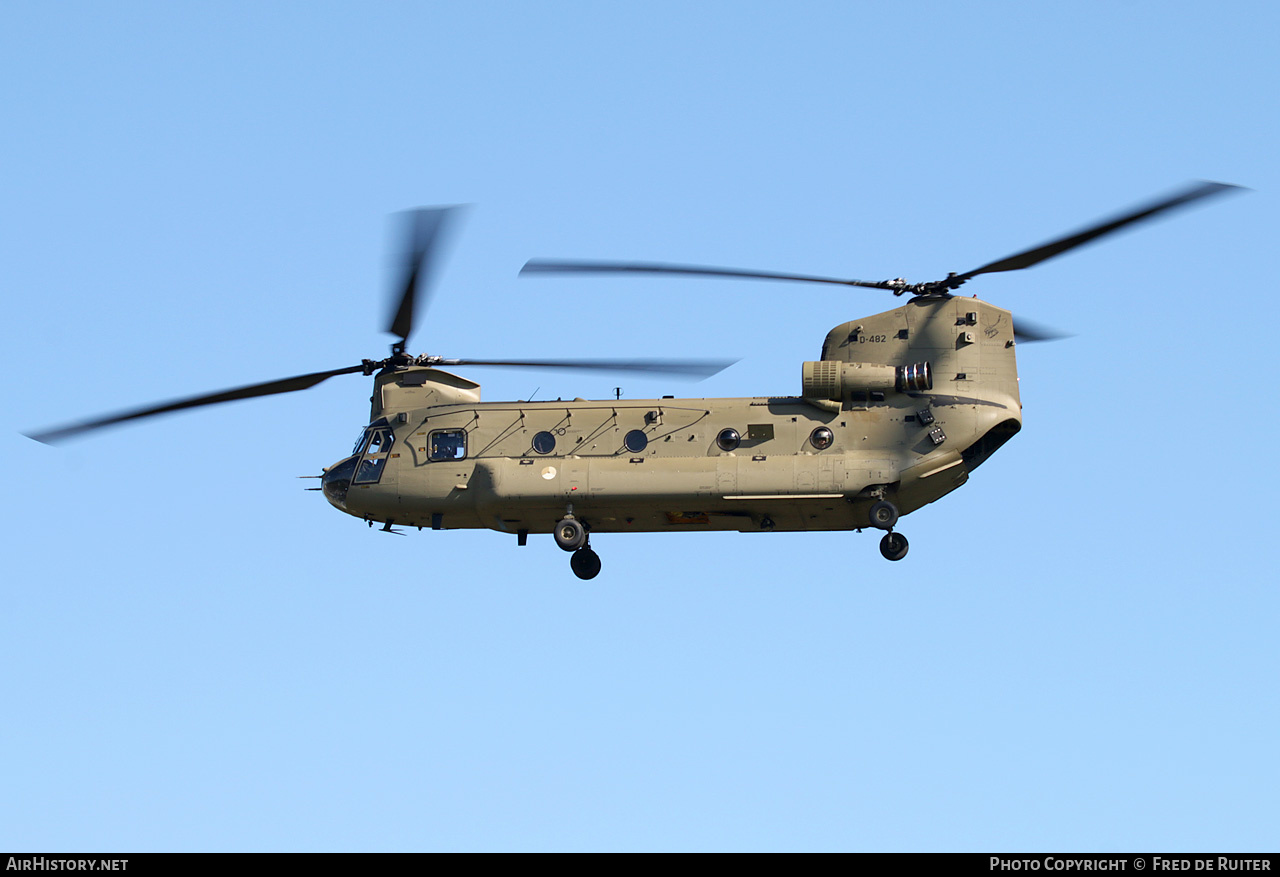 Aircraft Photo of D-482 | Boeing CH-47F Chinook (414) | Netherlands - Air Force | AirHistory.net #596161