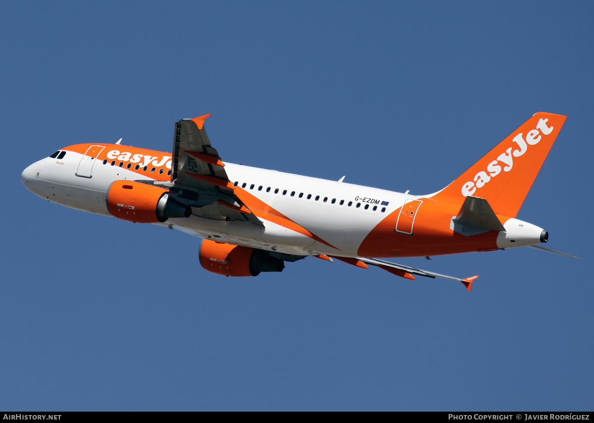 Aircraft Photo of G-EZDM | Airbus A319-111 | EasyJet | AirHistory.net #596187