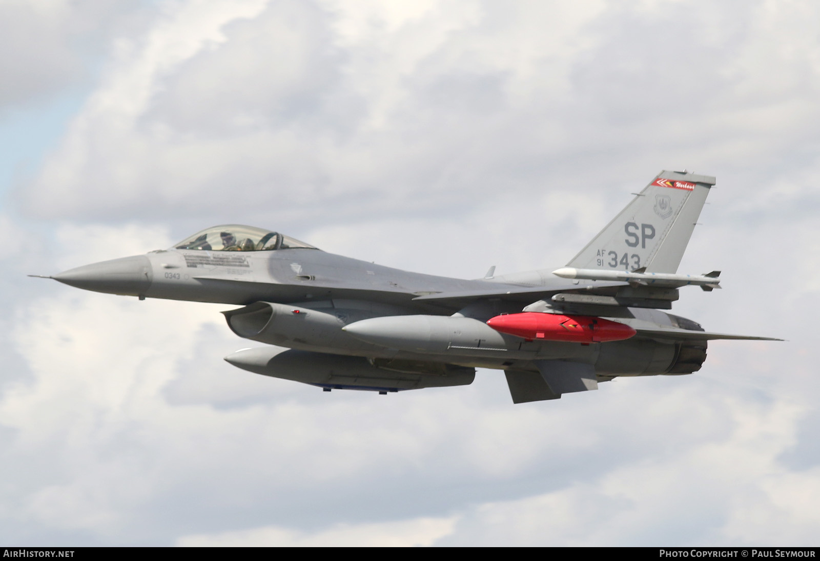 Aircraft Photo of 91-0343 / AF91-343 | General Dynamics F-16CM Fighting Falcon | USA - Air Force | AirHistory.net #596192