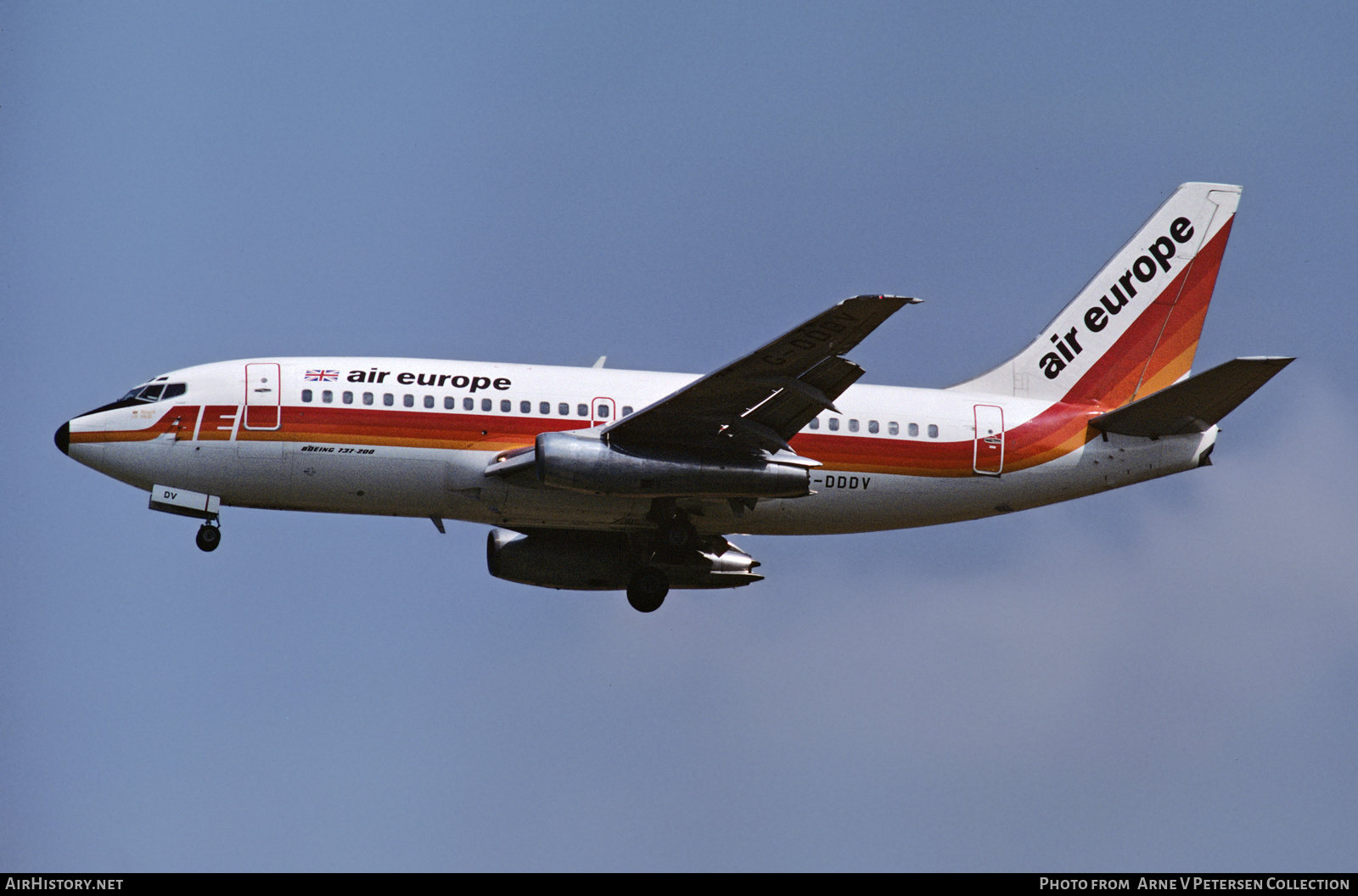 Aircraft Photo of G-DDDV | Boeing 737-2S3/Adv | Air Europe | AirHistory.net #596235