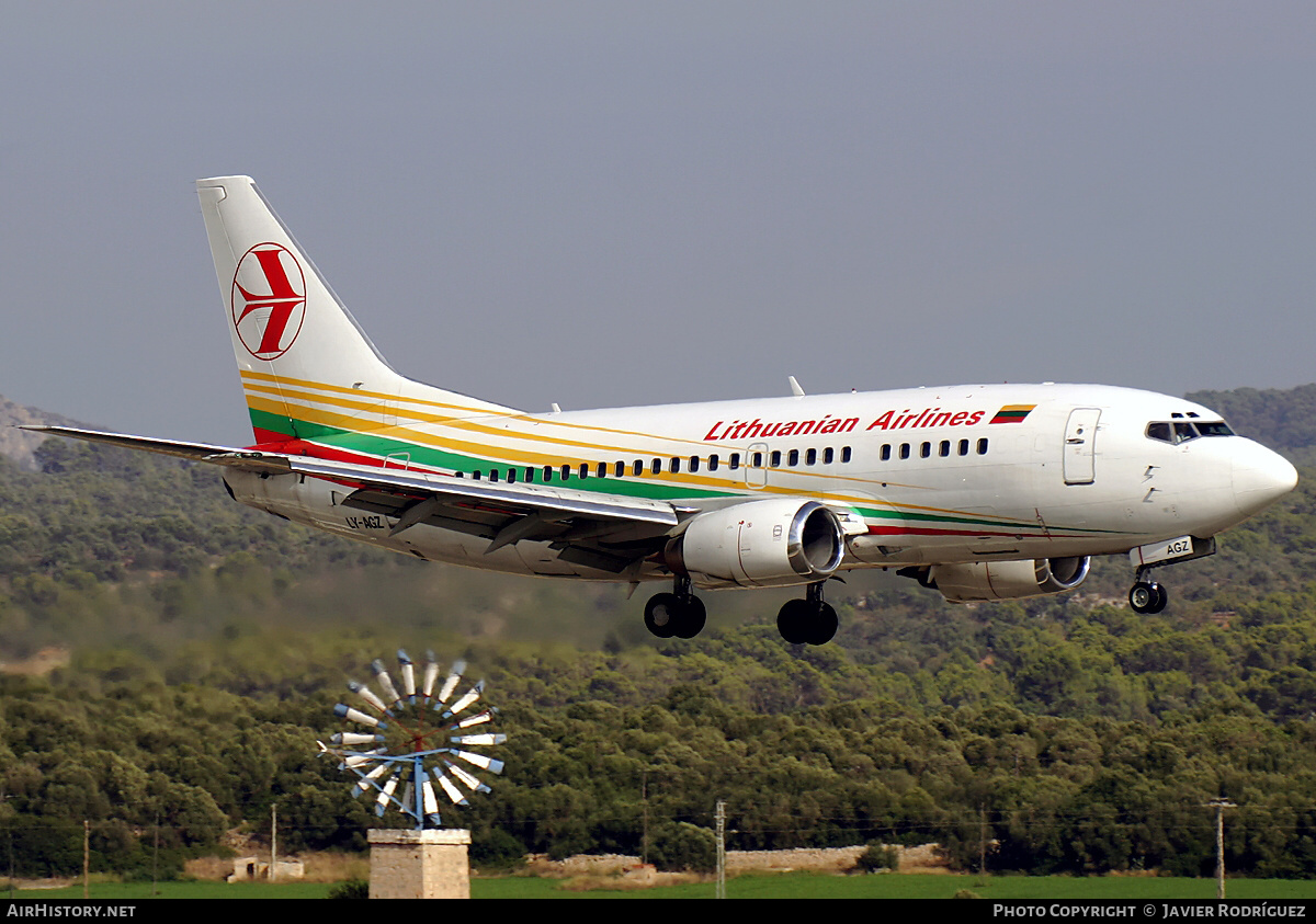 Aircraft Photo of LY-AGZ | Boeing 737-524 | Lithuanian Airlines | AirHistory.net #596252