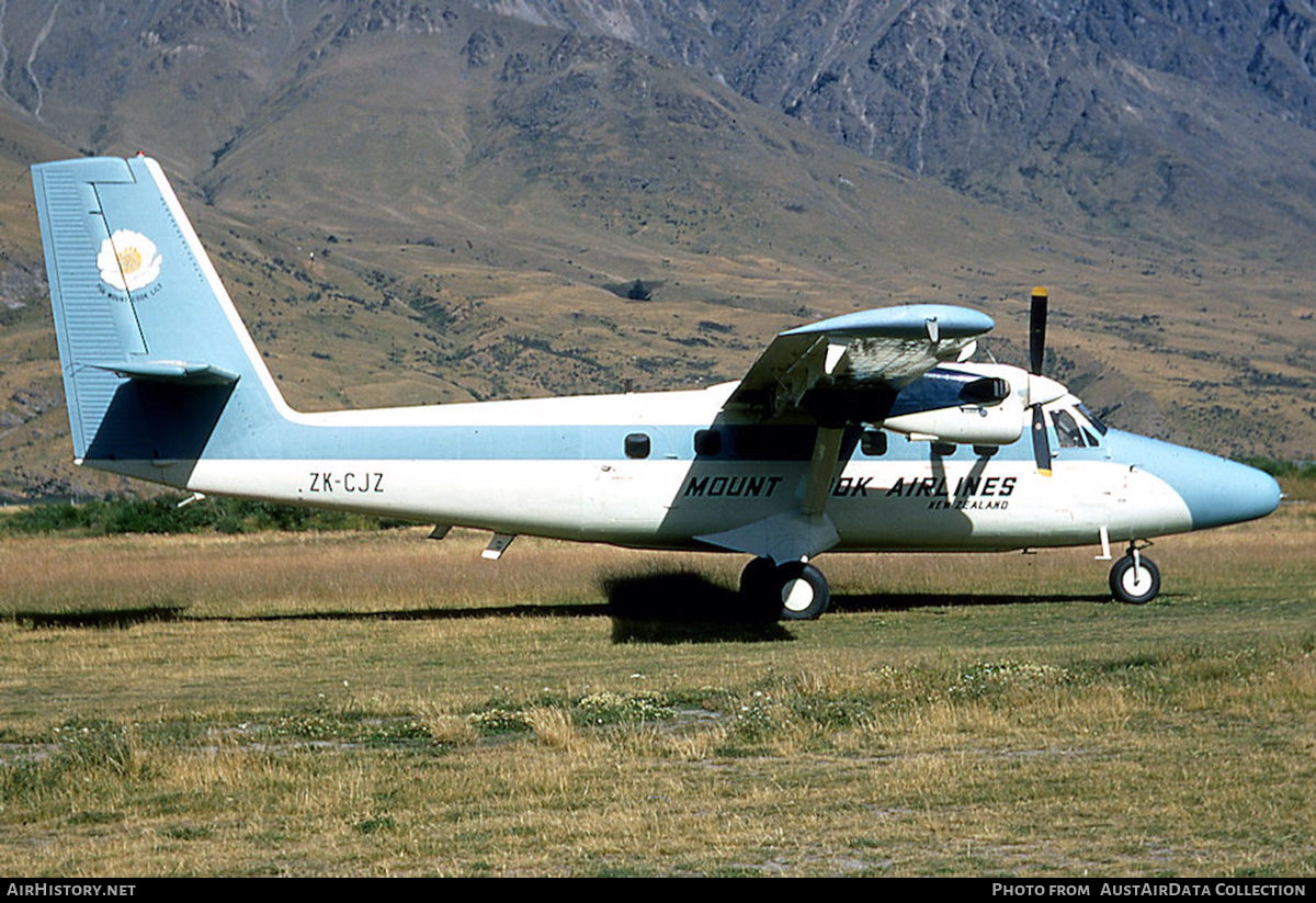 Aircraft Photo of ZK-CJZ | De Havilland Canada DHC-6-300 Twin Otter | Mount Cook Airlines | AirHistory.net #596263