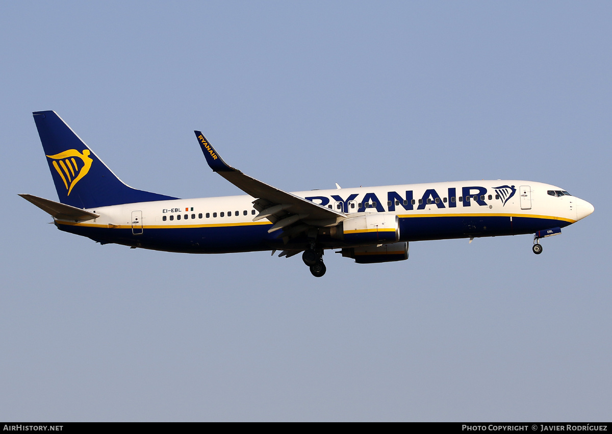 Aircraft Photo of EI-EBL | Boeing 737-8AS | Ryanair | AirHistory.net #596464