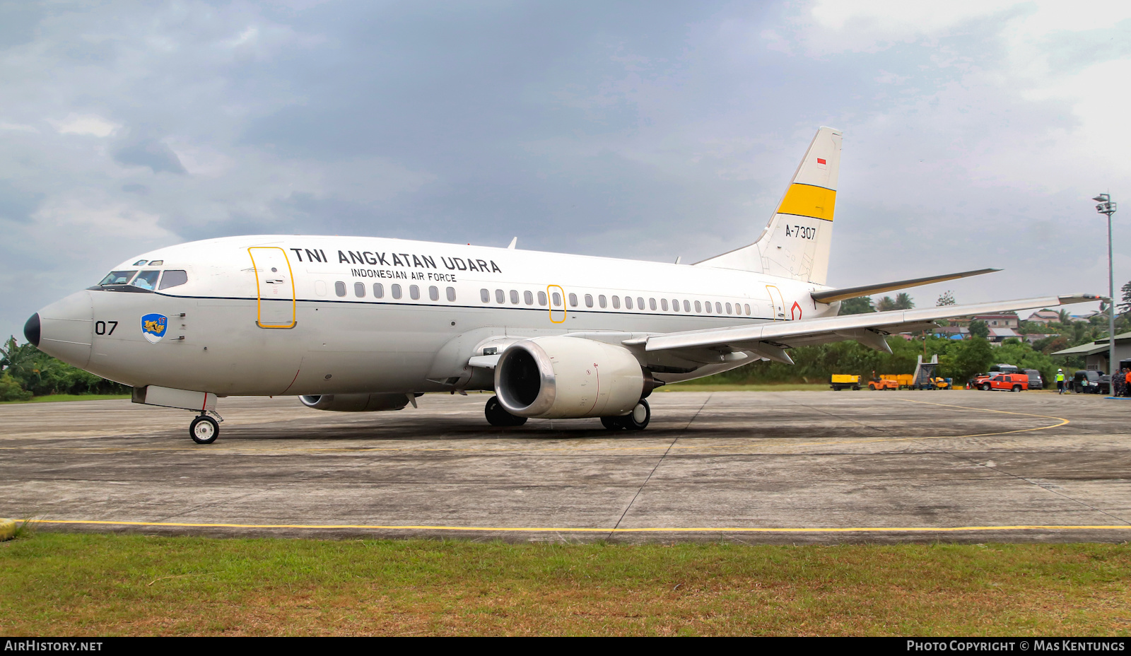 Aircraft Photo of A-7307 | Boeing 737-5U3 | Indonesia - Air Force | AirHistory.net #596465