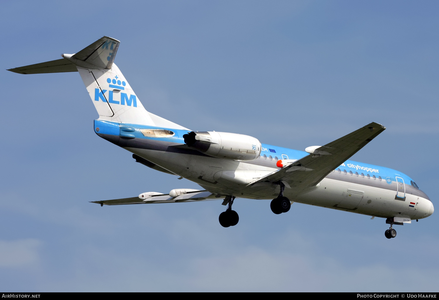 Aircraft Photo of PH-KZM | Fokker 70 (F28-0070) | KLM Cityhopper | AirHistory.net #596487
