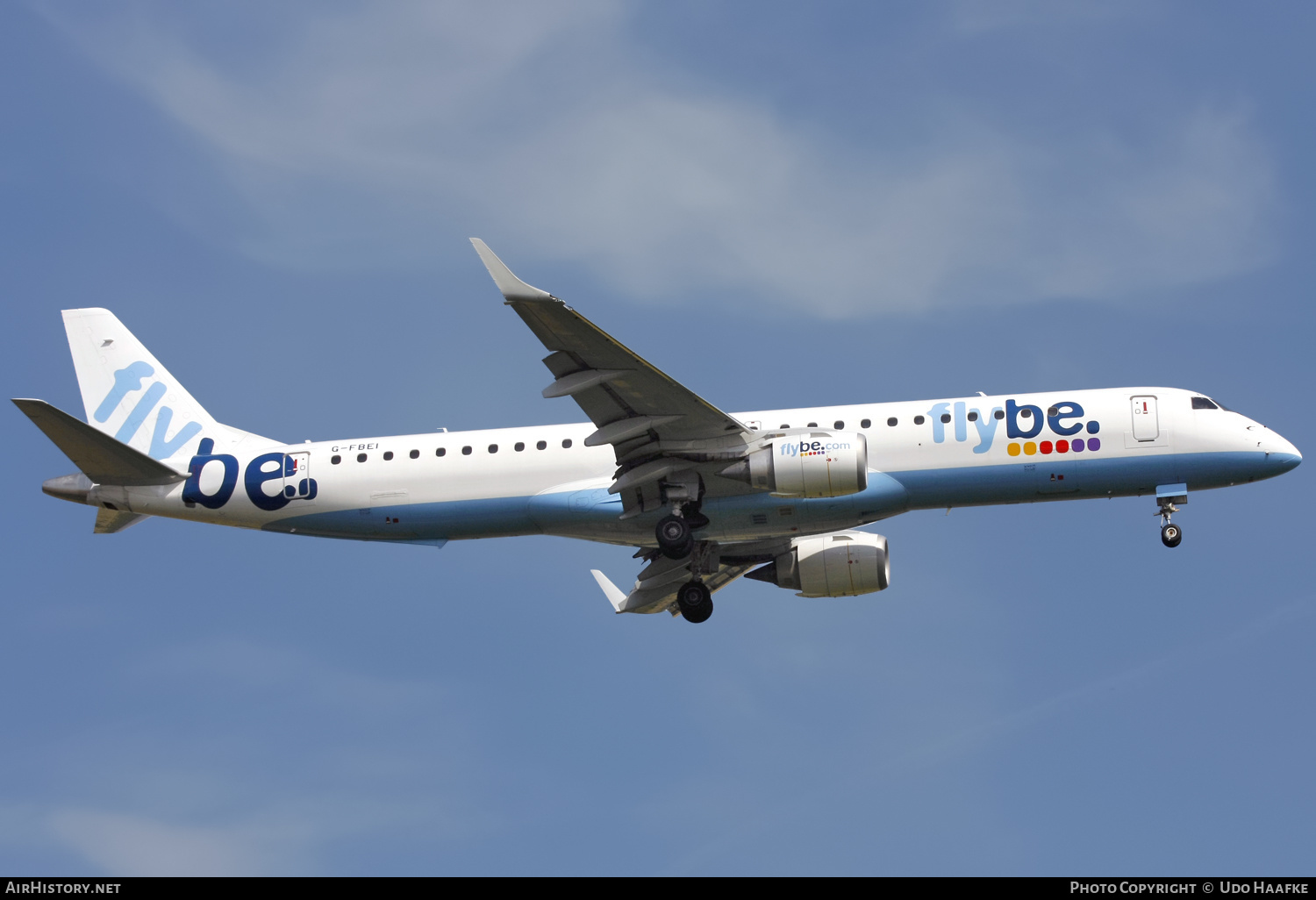 Aircraft Photo of G-FBEI | Embraer 195LR (ERJ-190-200LR) | Flybe | AirHistory.net #596504