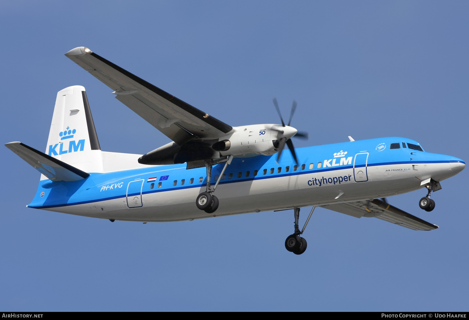 Aircraft Photo of PH-KVG | Fokker 50 | KLM Cityhopper | AirHistory.net #596505
