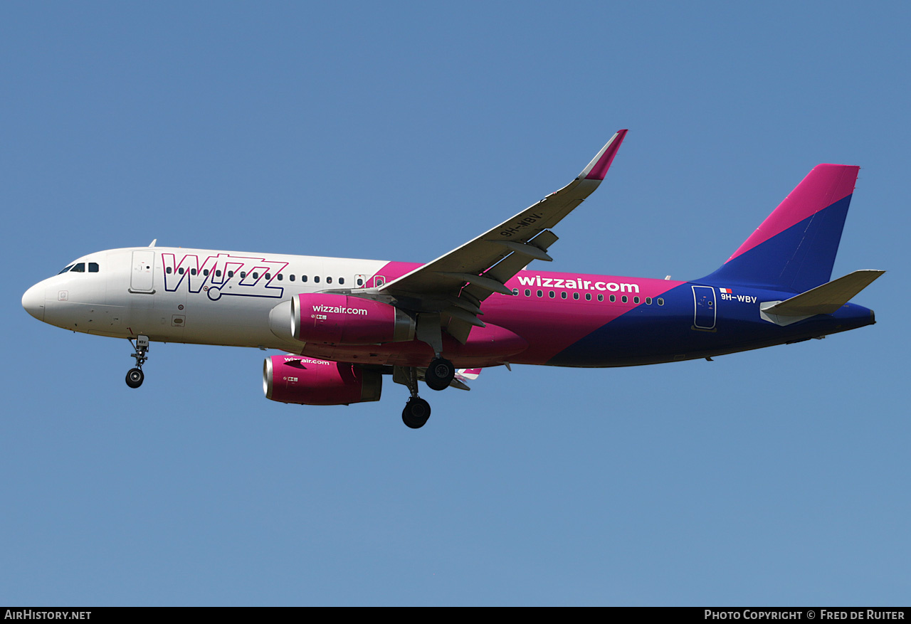 Aircraft Photo of 9H-WBV | Airbus A320-232 | Wizz Air | AirHistory.net #596535