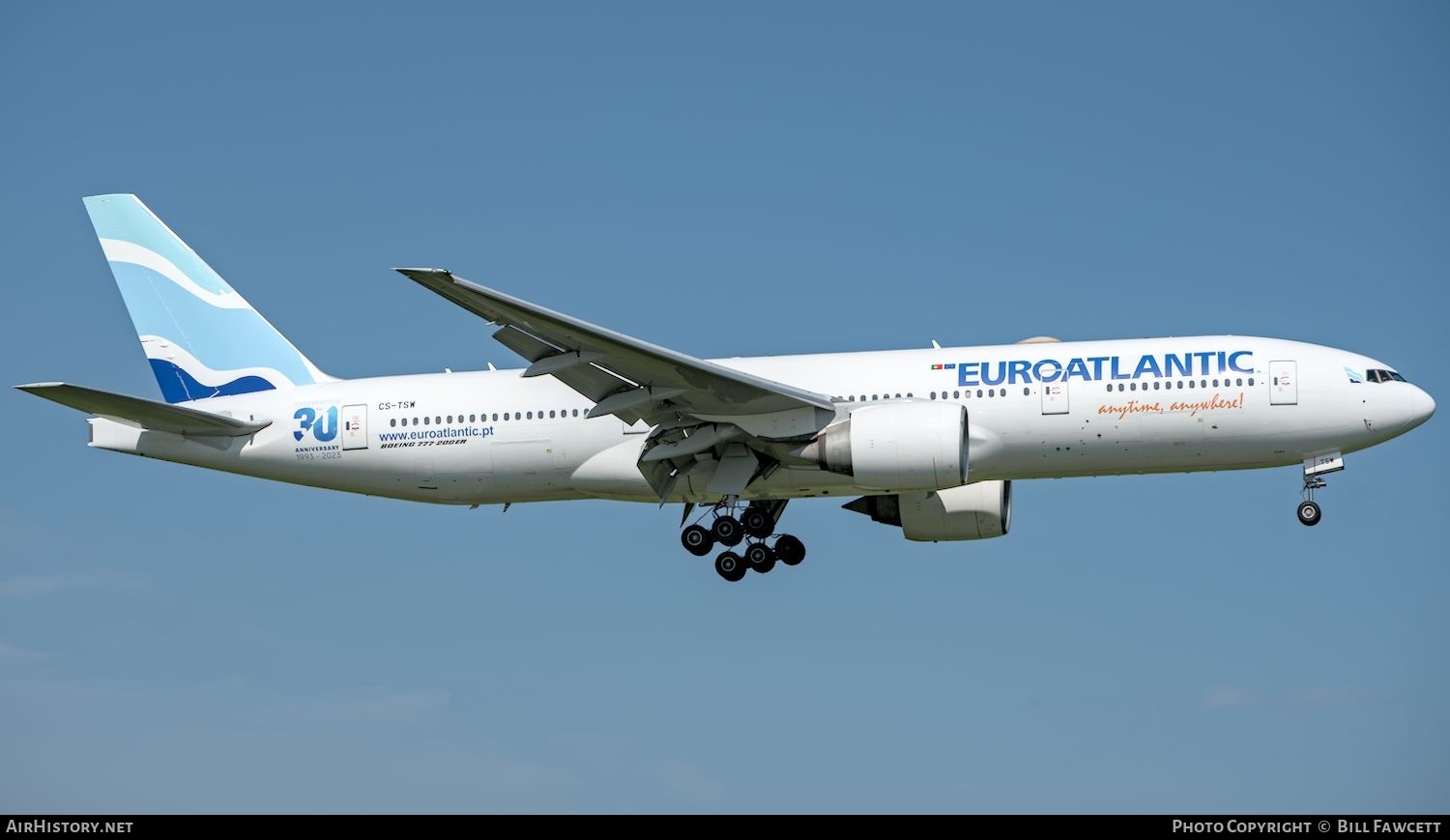 Aircraft Photo of CS-TSW | Boeing 777-243/ER | Euro Atlantic Airways | AirHistory.net #596569