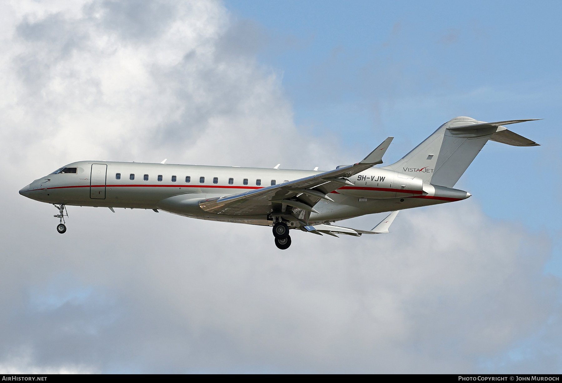 Aircraft Photo of 9H-VJW | Bombardier Global 6000 (BD-700-1A10) | VistaJet | AirHistory.net #596609