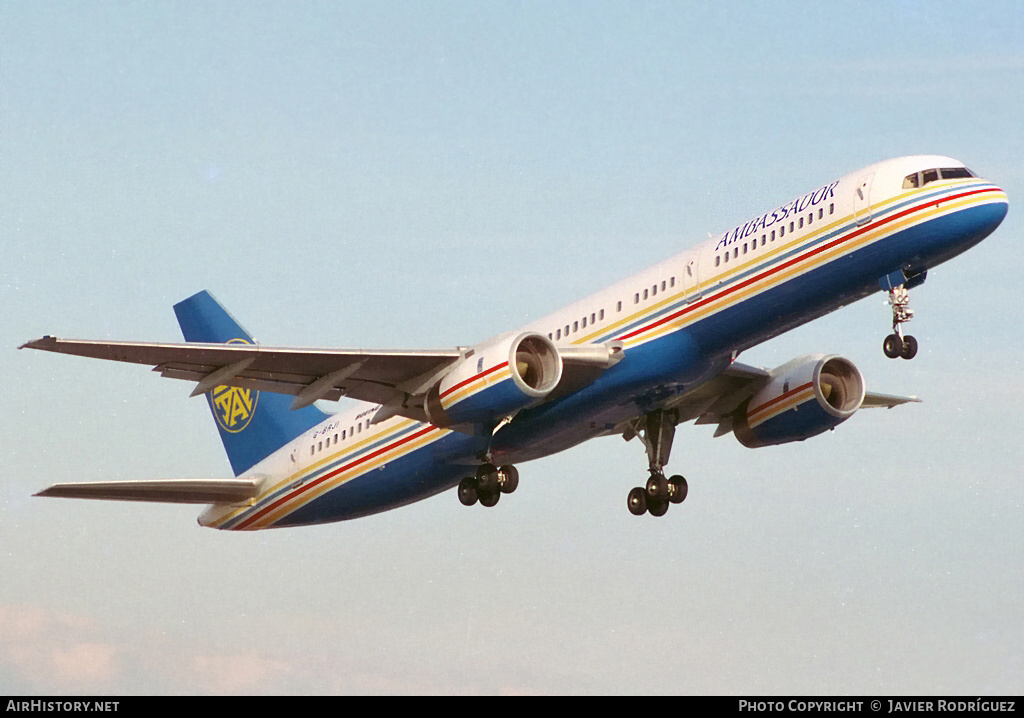 Aircraft Photo of G-BRJI | Boeing 757-236 | Ambassador Airways | AirHistory.net #596652