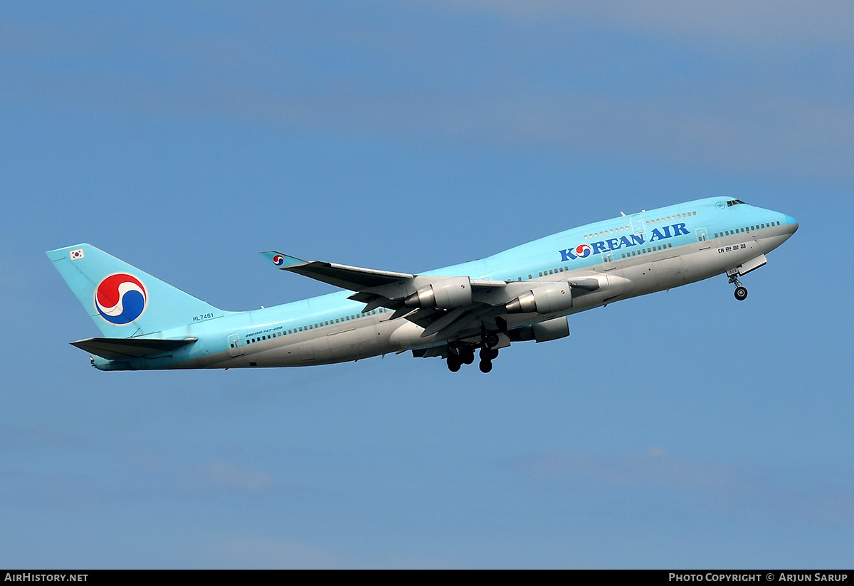 Aircraft Photo of HL7461 | Boeing 747-4B5 | Korean Air | AirHistory.net #596655