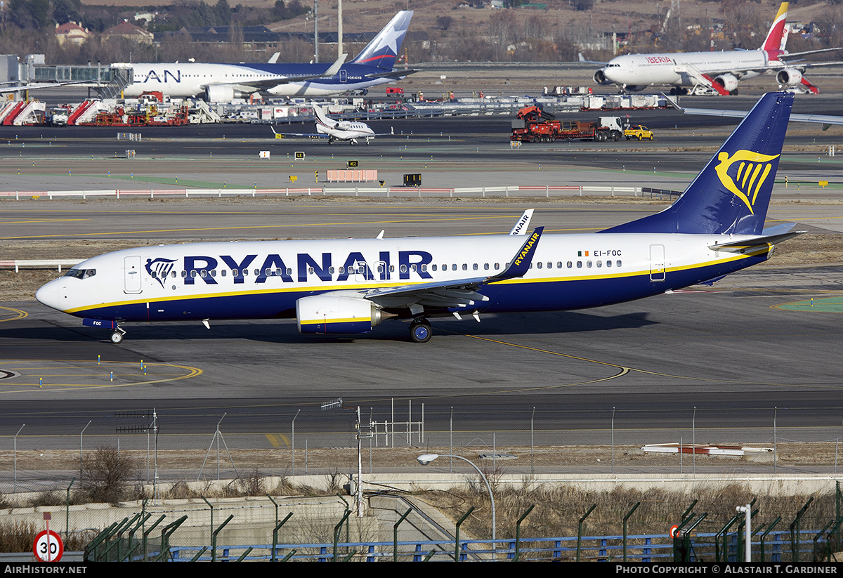 Aircraft Photo of EI-FOC | Boeing 737-8AS | Ryanair | AirHistory.net #596667