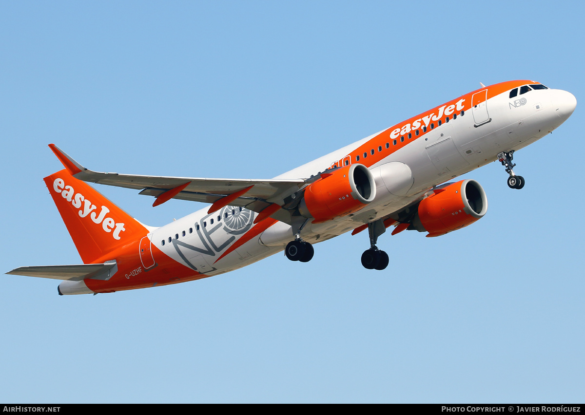 Aircraft Photo of G-UZHF | Airbus A320-251N | EasyJet | AirHistory.net #596715