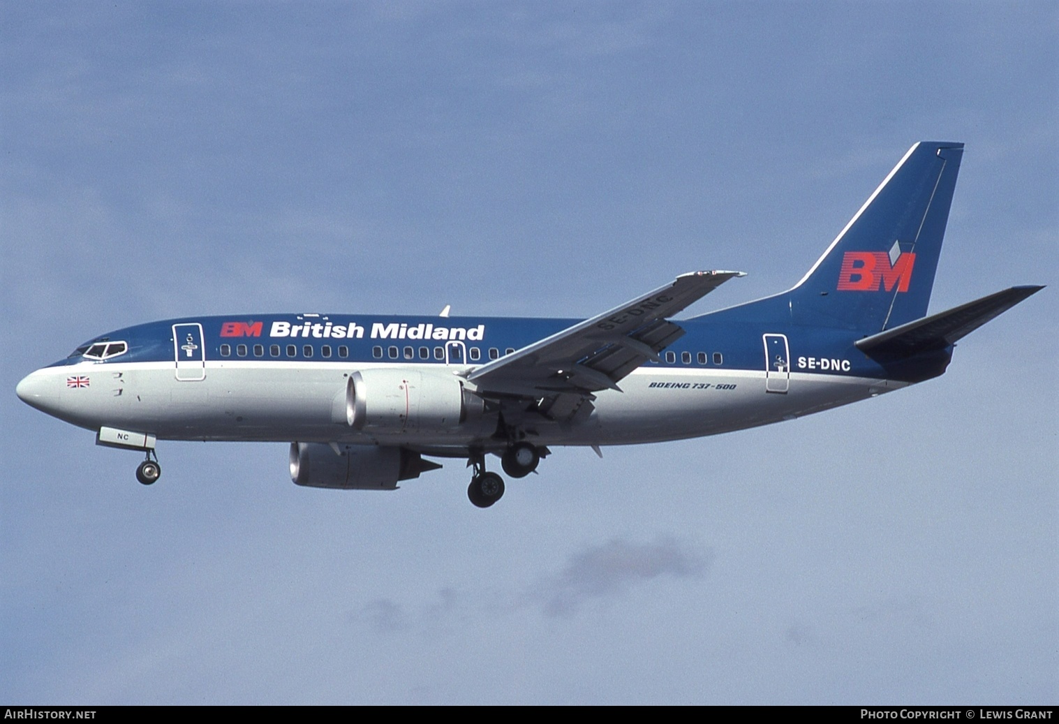 Aircraft Photo of SE-DNC | Boeing 737-53A | British Midland Airways - BMA | AirHistory.net #596779