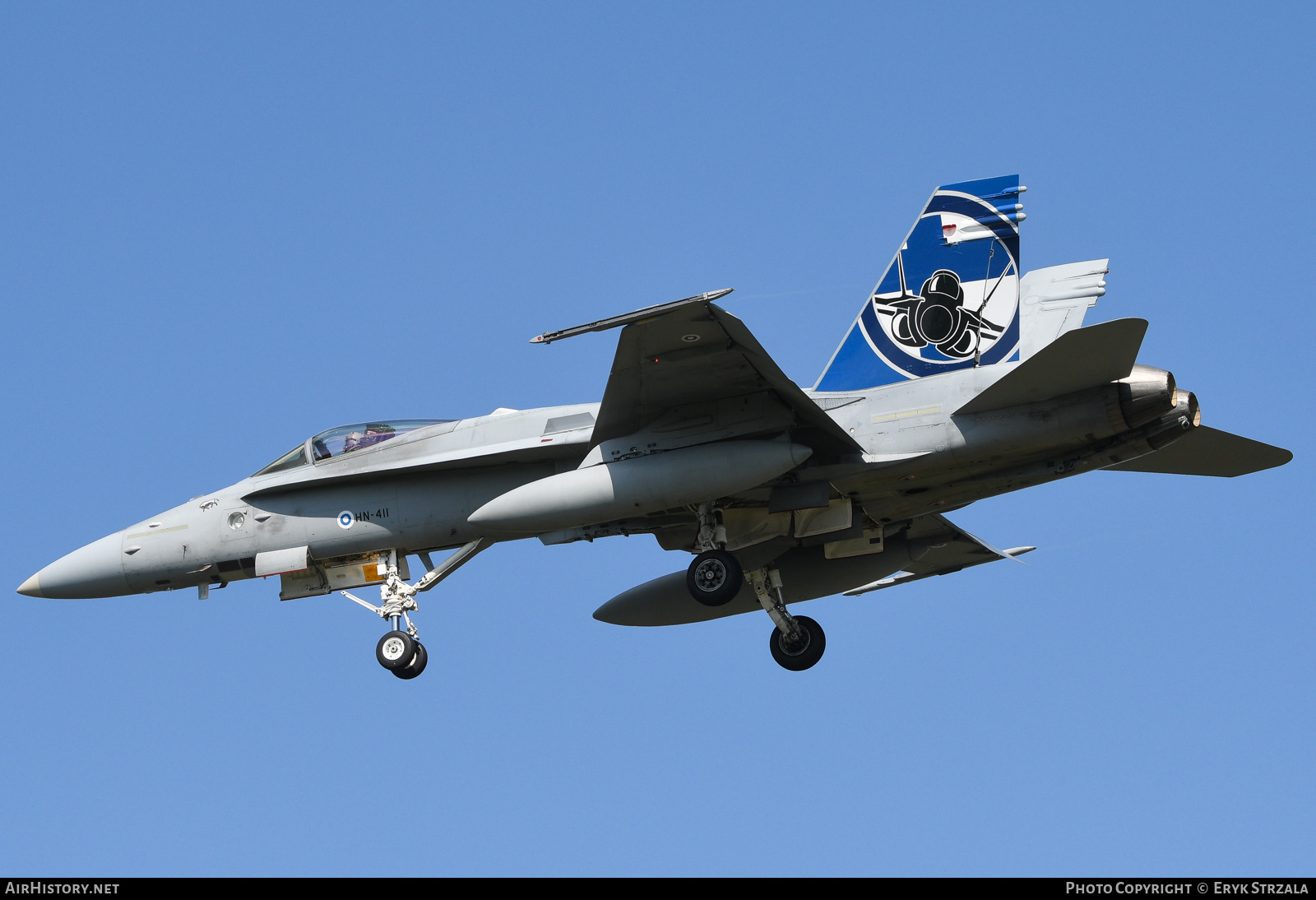 Aircraft Photo of HN-411 | McDonnell Douglas F/A-18C Hornet | Finland - Air Force | AirHistory.net #596797